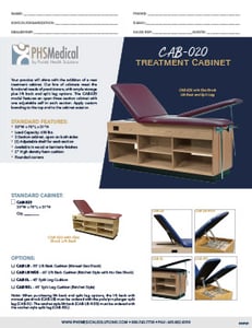 CAB-020 Treatment Cabinet Data Sheet