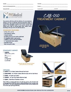 CAB-050 Treatment Cabinet Data Sheet