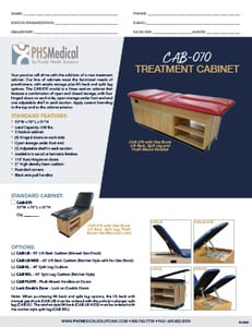 CAB-070 Treatment Cabinet Data Sheet