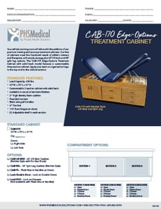 CAB-170 Edge Options Treatment Cabinet with Solid Back Data Sheet