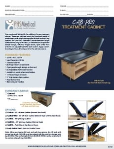 CAB-PRO PRO Treatment Cabinet Data Sheet