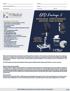 EPD Package 2 (Epidural Positioning Device) Data Sheet