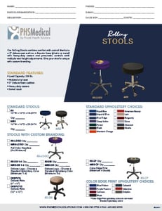 Solutions Rolling Stools Data Sheet