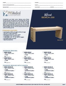 Wood Bench 200 Data Sheet