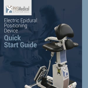 Electric Epidural Positioning Device Quick Start Guide with E-EPD