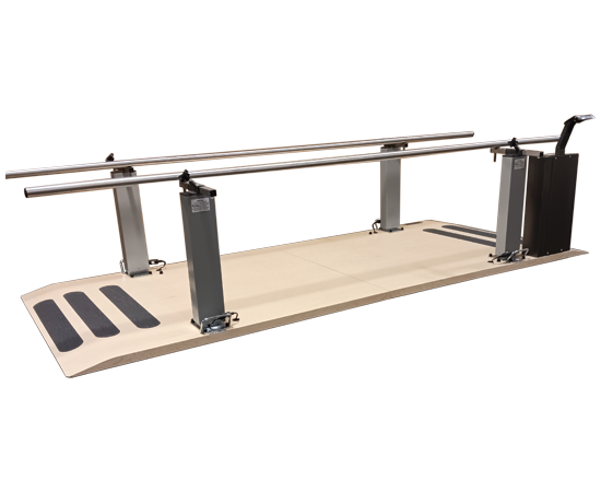 AM-TM706 10' Electric Bariatric Platform Mount Parallel Bars With End Control