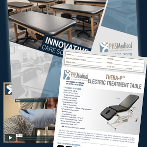 PHS Mdical catalog and Thera-P Electric Table Data Sheet