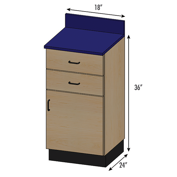SEMCB-002-2D Base Cabinet